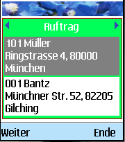 DAService Auftragsliste